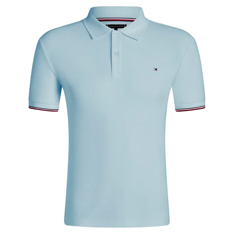 Tommy Hilfiger Pique Mens Polo Shirt - Sweet Blue Pre-Order-3