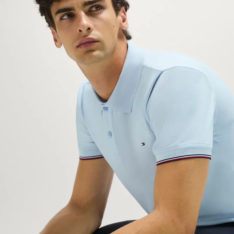 Tommy Hilfiger Pique Mens Polo Shirt - Sweet Blue Pre-Order-4