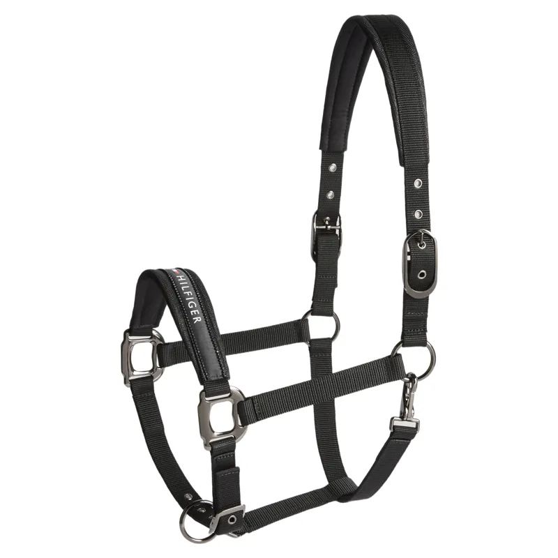 Tommy Hilfiger Yale Shine Headcollar and Leadrope Set - Black Pre-Order-1
