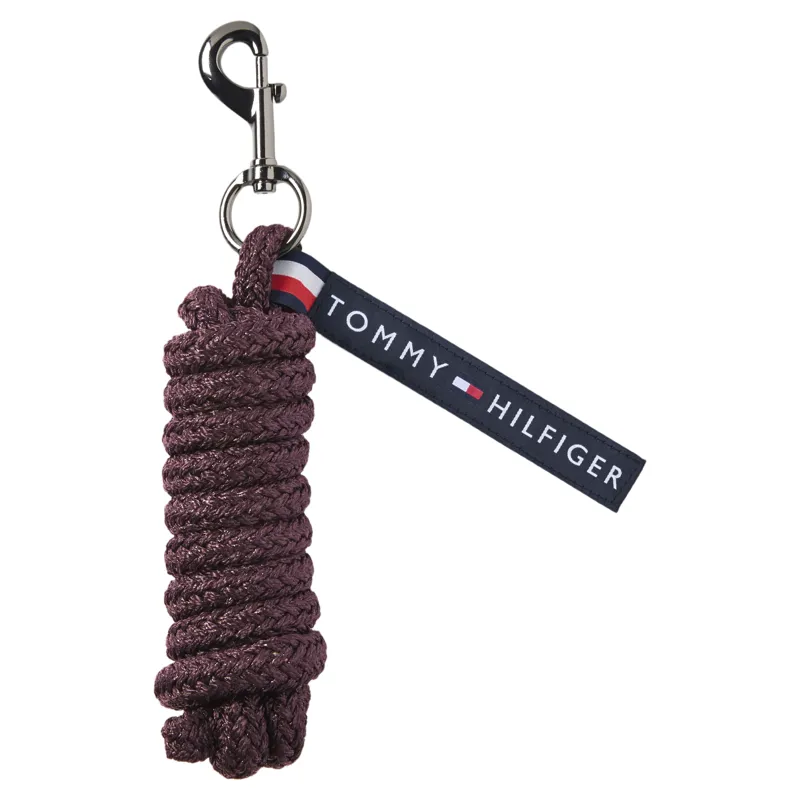 Tommy Hilfiger Yale Shine Headcollar and Leadrope Set - Deep Burgundy Pre-Order-2