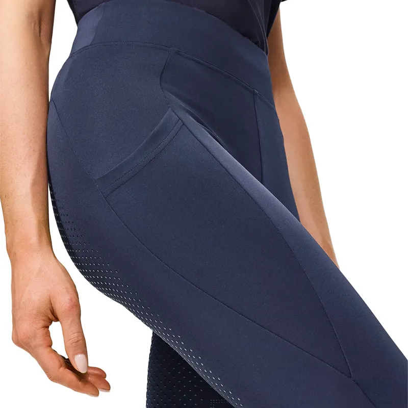 Tommy Hilfiger Amber Full Grip Womens Riding Tights - Faded Indigo Pre-Order-4