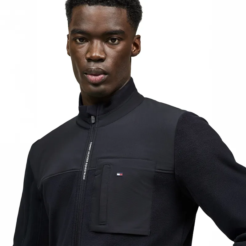 Tommy Hilfiger Woodstock Mens Fleece Jacket - Desert Sky-2