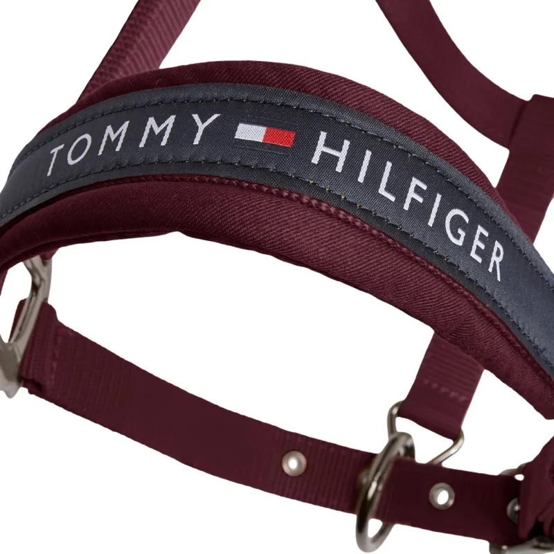 Tommy Hilfiger Yale Headcollar and Lead Rope Set - Deep Burgundy Pre-Order-10