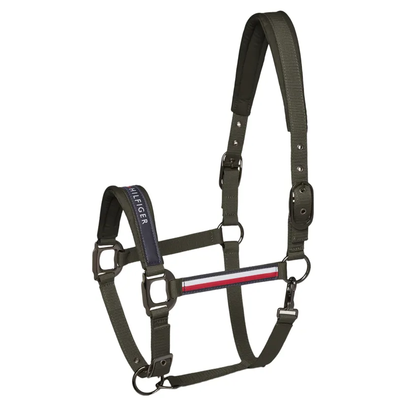 Tommy Hilfiger Yale Headcollar and Lead Rope Set - Camo Green Pre-Order-2