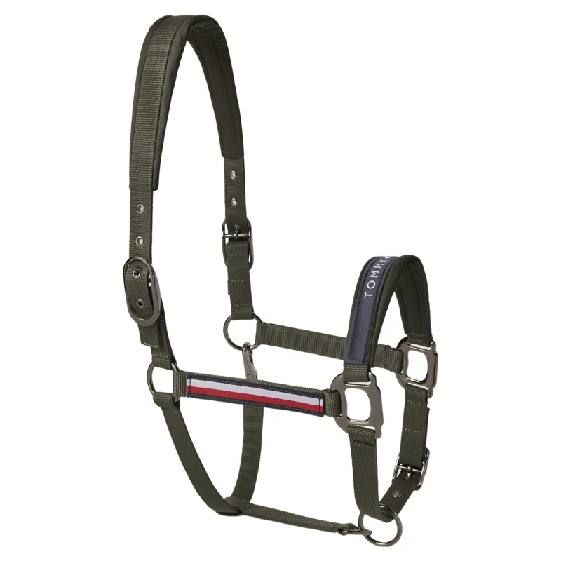 Tommy Hilfiger Yale Headcollar and Lead Rope Set - Camo Green Pre-Order-1