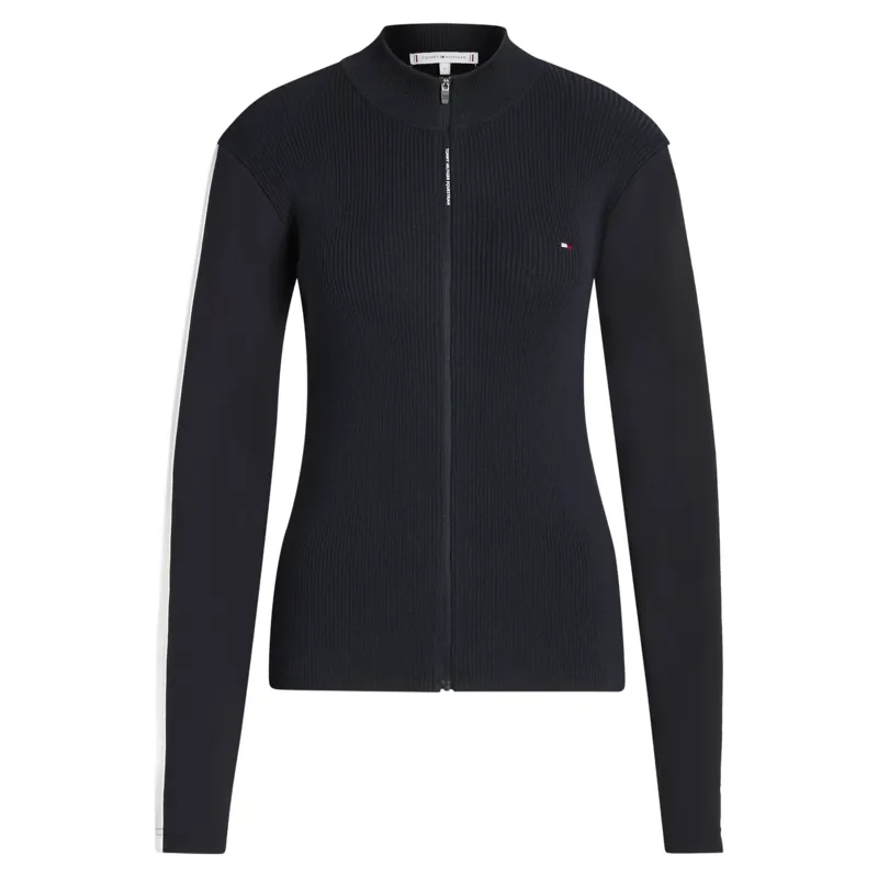 Tommy Hilfiger Mirada Womens Zip-Up Knit Sweatshirt - Desert Sky Pre-Order-2