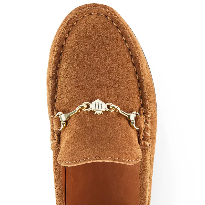 Fairfax and Favor Trinity Ladies Drivers Shoes - Tan Suede-3