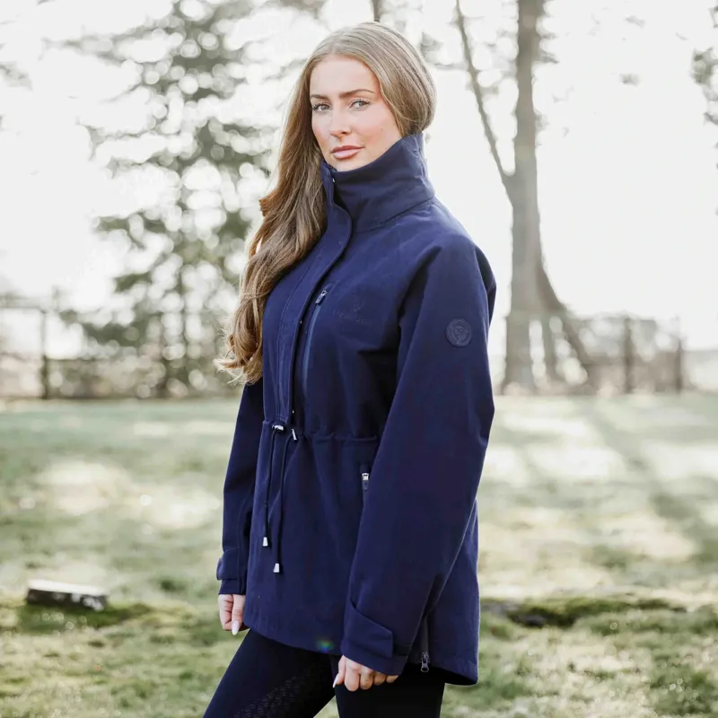 EQUIDRY Nevada Womens Waterproof Smock - Navy-1
