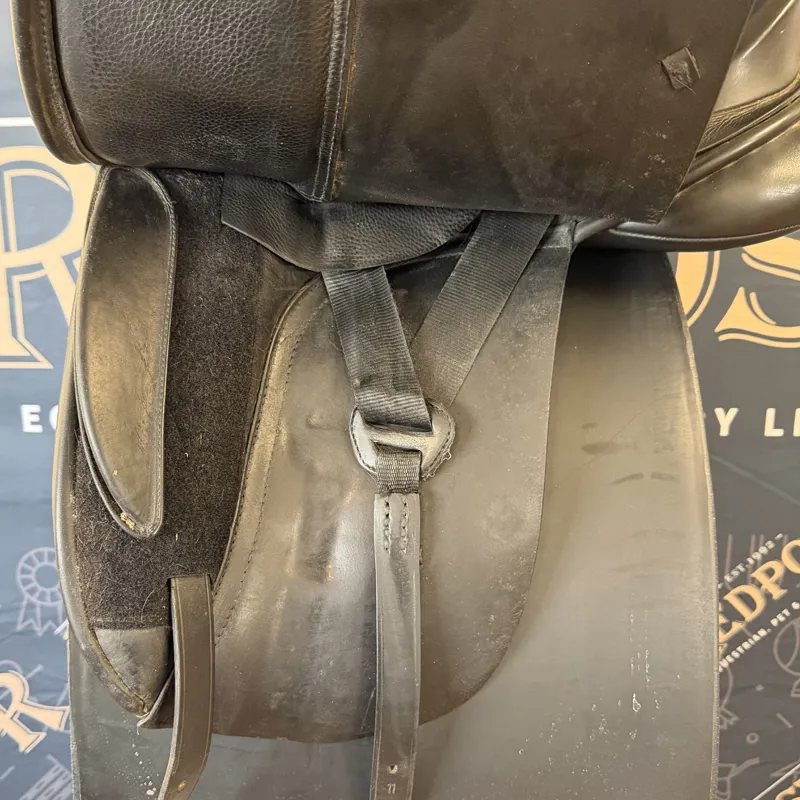 Optimum Performance Dressage Saddle - Black 18in MW-3