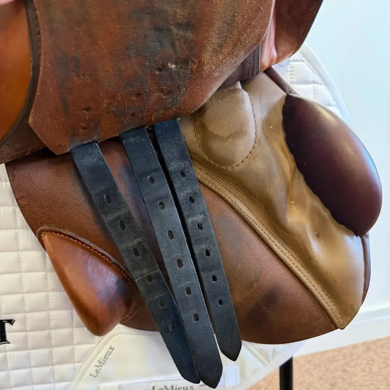 Stubben Siegfired Special CS Jump Saddle - Havana 17.5 31 Wide-7