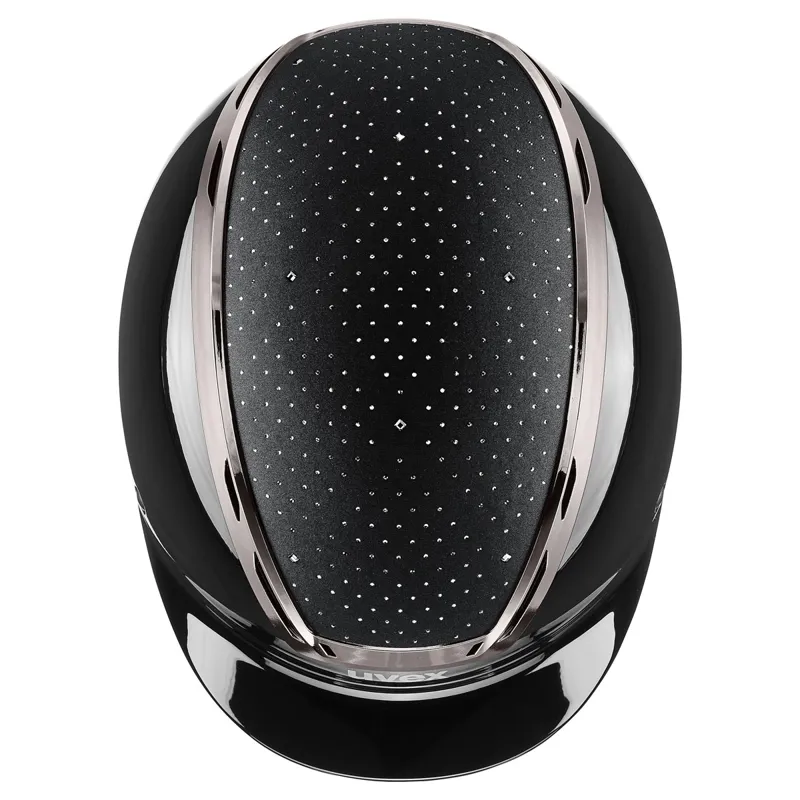 Uvex Exxeed Glow Riding Hat - Black/Black-1