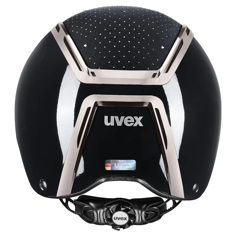 Uvex Exxeed Glow Riding Hat - Black/Black-4