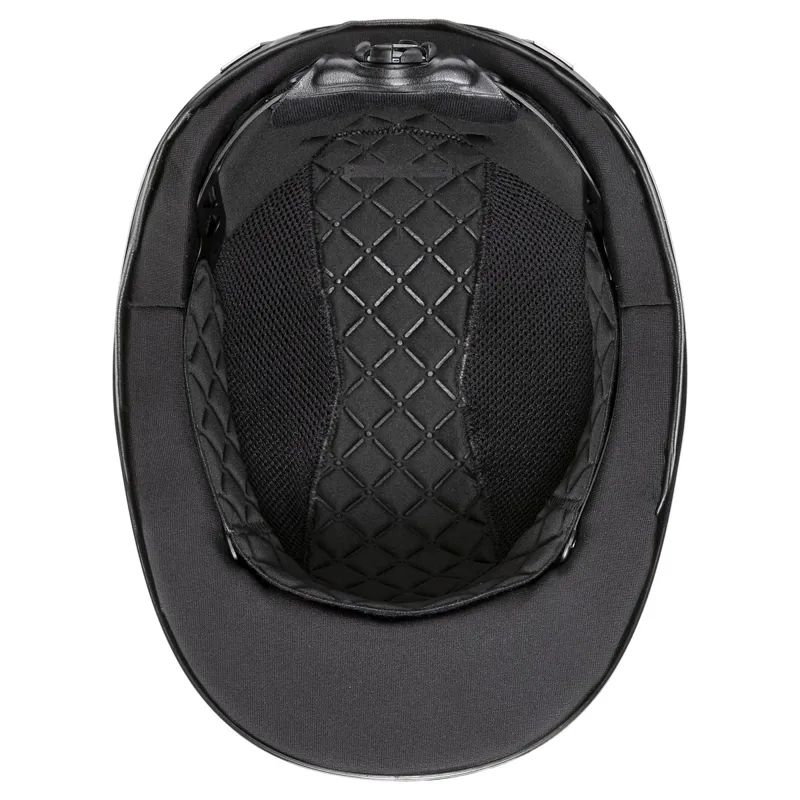 Uvex Exxeed Shiny Chrome Riding Hat - Black-2