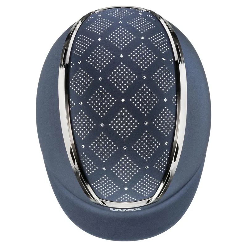 Uvex Exxeed Jewel Riding Hat - Navy-1
