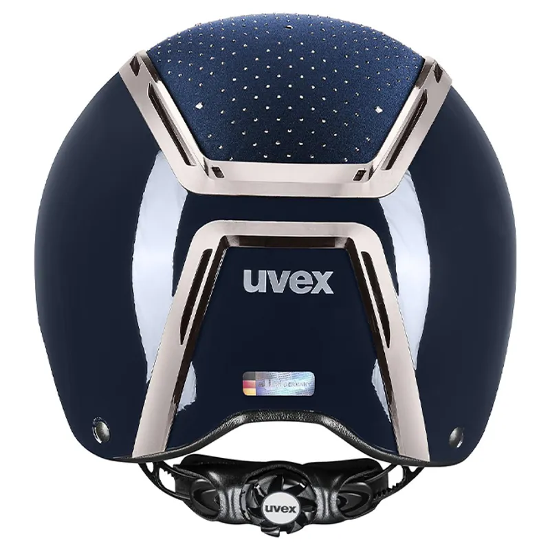 Uvex Exxeed Glow Riding Hat - Navy/Black-4