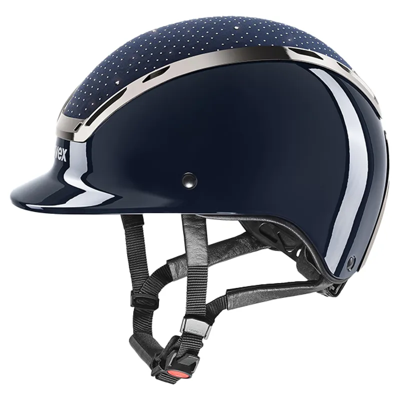 Uvex Exxeed Glow Riding Hat - Navy/Black