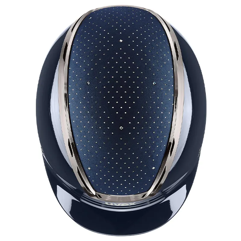 Uvex Exxeed Glow Riding Hat - Navy/Black-1