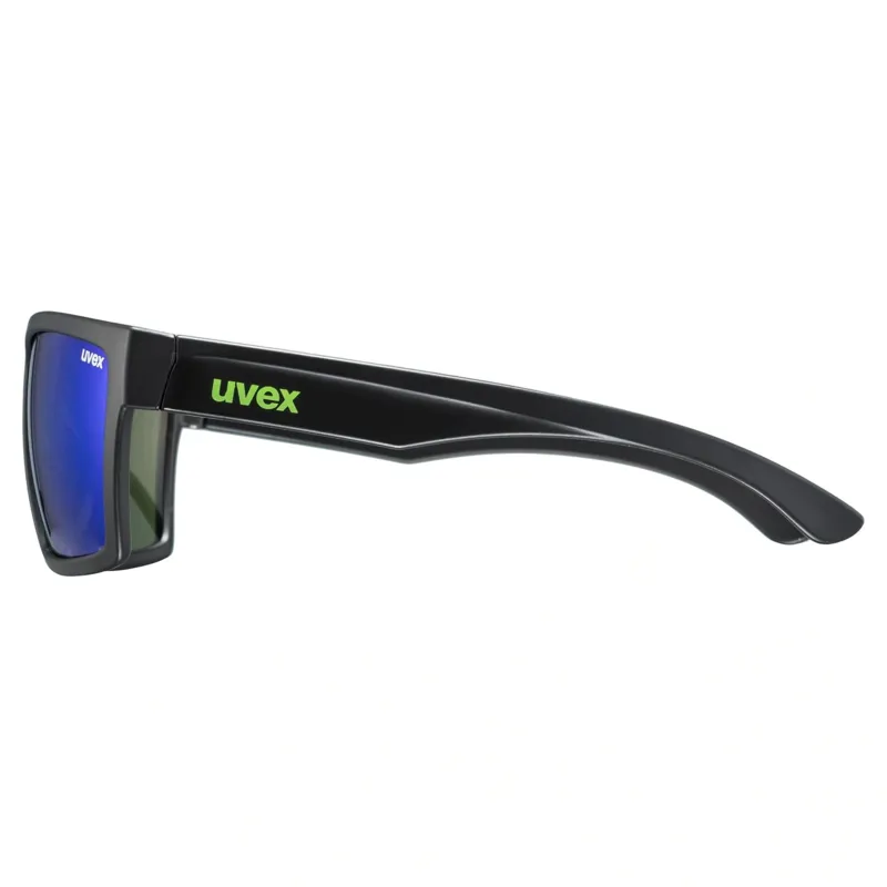 Uvex LGL 29 Sunglasses - Matt Black/Mirror Green-1