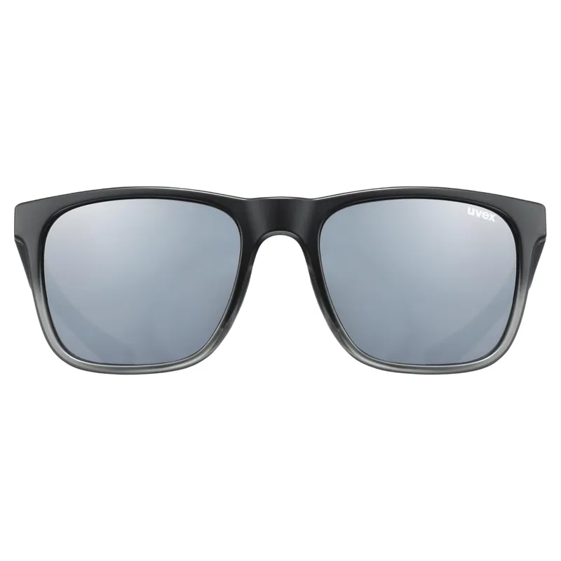Uvex LGL 42 Sunglasses - Black Transparent/Mirror Silver-1