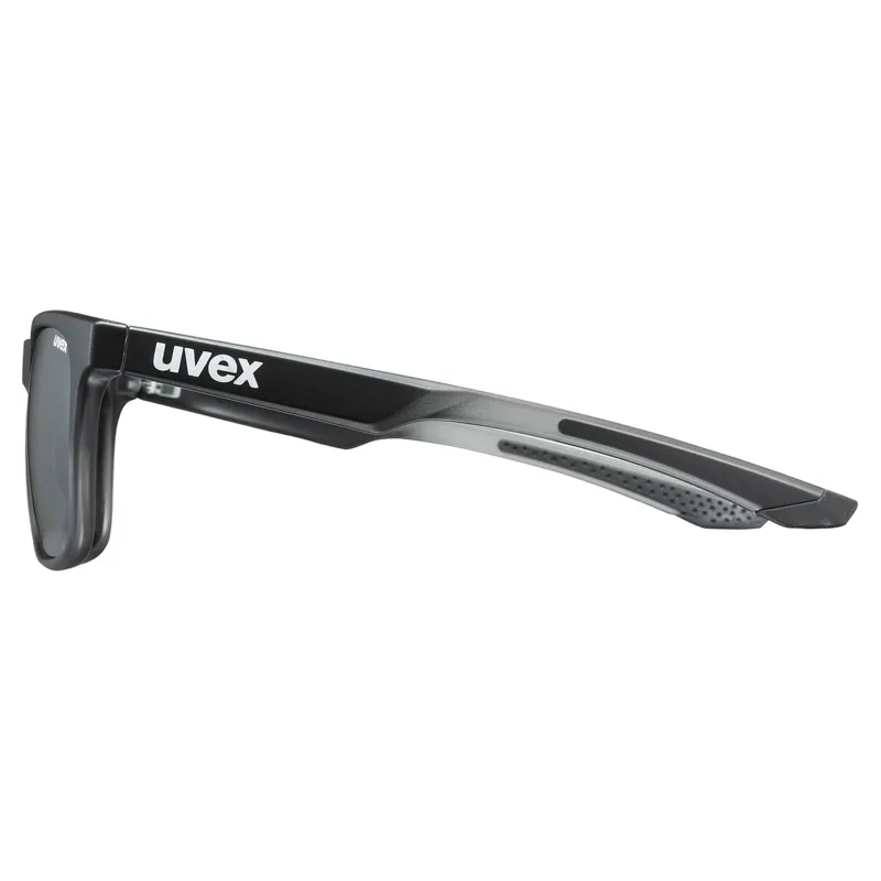 Uvex LGL 42 Sunglasses - Black Transparent/Mirror Silver-3
