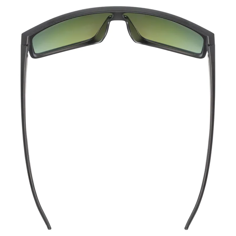 Uvex LGL 51 Sunglasses - Matt Black/Mirror Green-4
