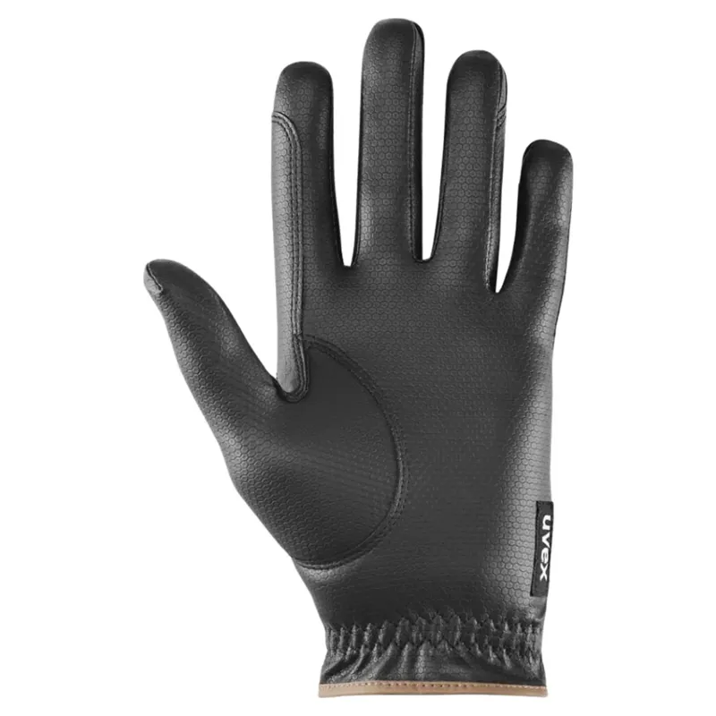 Uvex Topstyle Riding Gloves - Black/Caramel-1