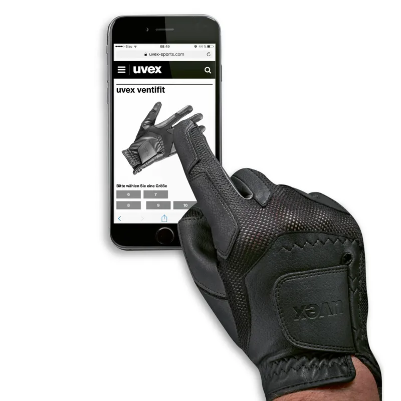 Uvex Ventraxion Riding Gloves - Black-6