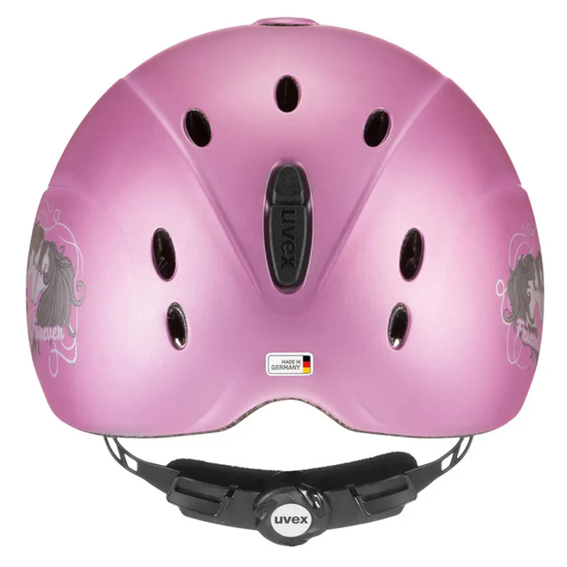 Uvex Onyxx Dekor Childs Riding Hat - Friends II Pink Matt-1
