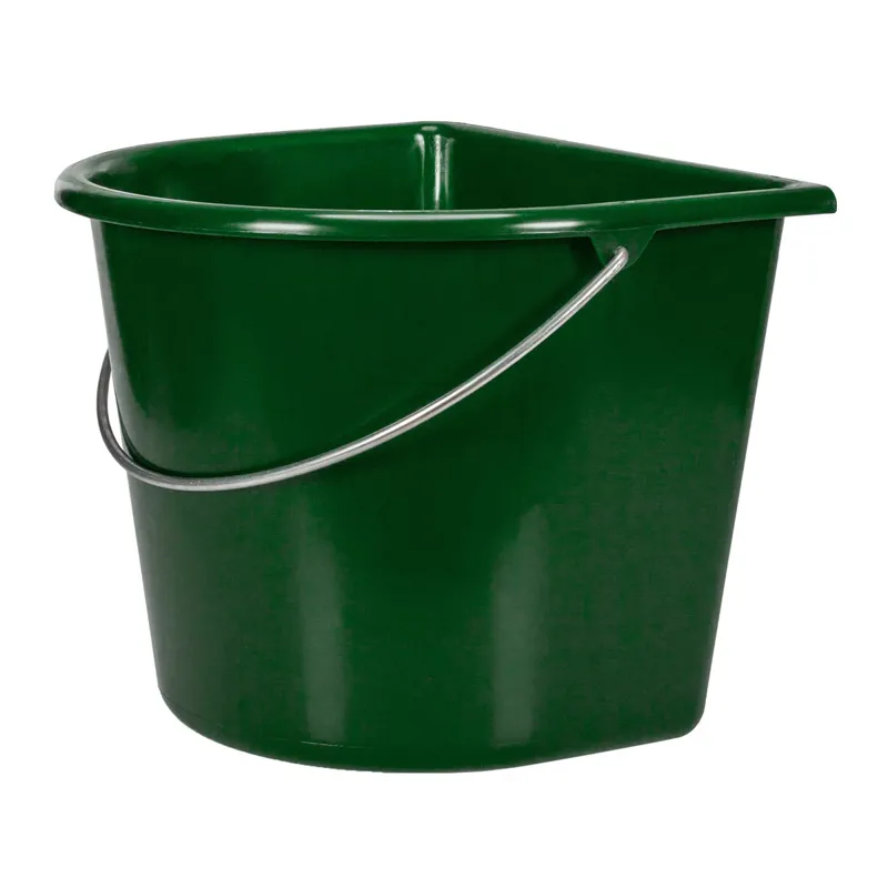 V-Plast Flat Backed 15L Bucket - Hunter Green