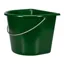 V-Plast Flat Backed 15L Bucket - Hunter Green
