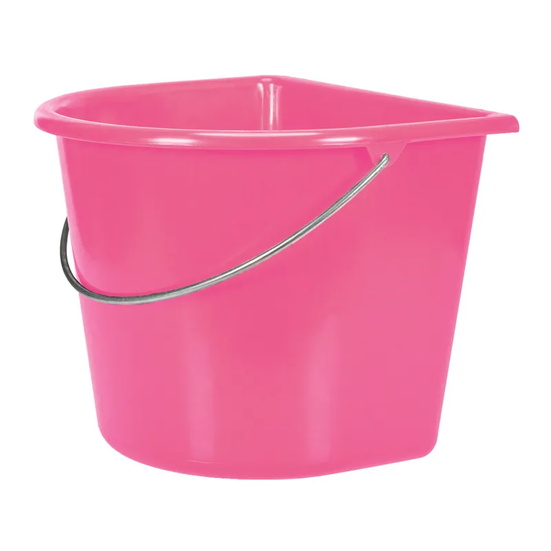 V-Plast Flat Backed 15L Bucket - Hot Pink