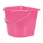 V-Plast Flat Backed 15L Bucket - Hot Pink