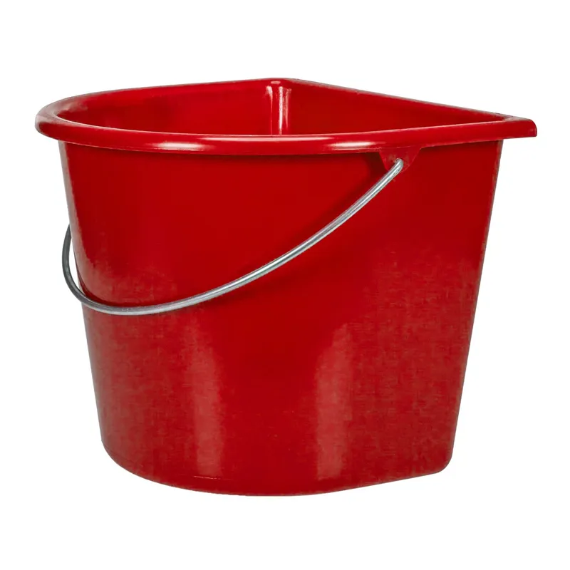 V-Plast Flat Backed 15L Bucket - Red