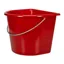 V-Plast Flat Backed 15L Bucket - Red