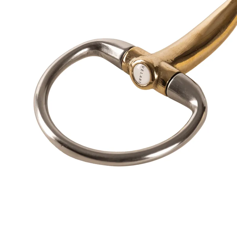 Velari Sweet Copper Double Jointed Eggbutt Snaffle Bit-2