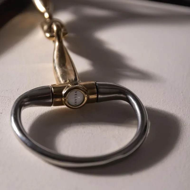 Velari Sweet Copper Double Jointed Eggbutt Snaffle Bit-4