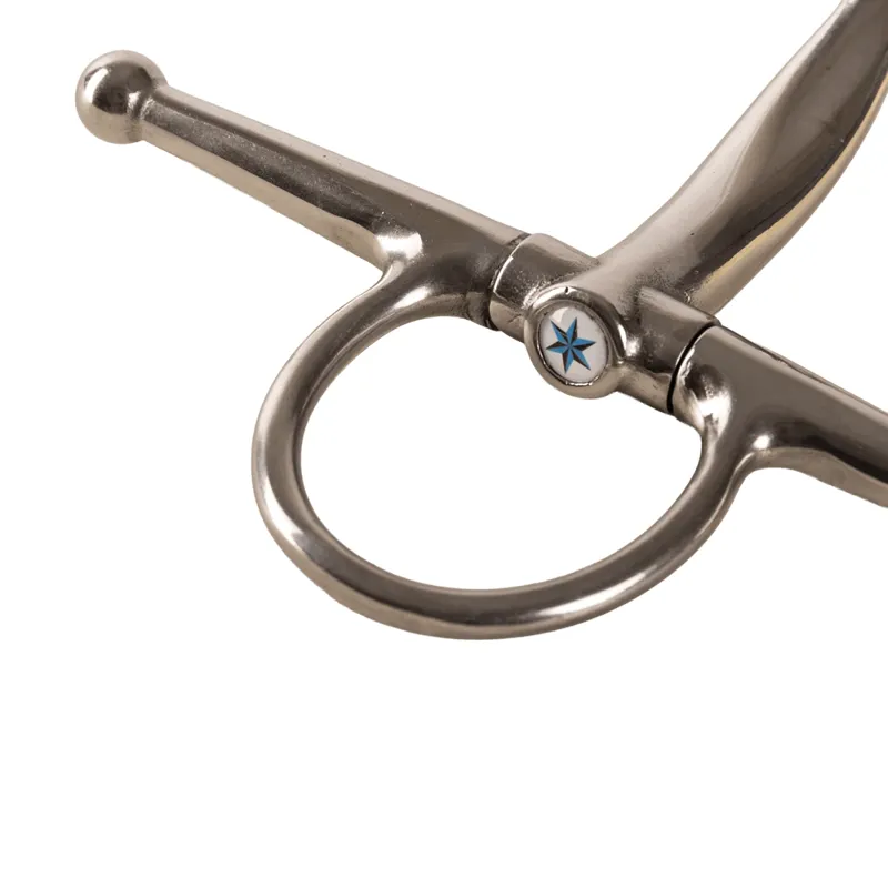 Velari Stainless Steel Single Jointed Full Cheek Snaffle Bit-2