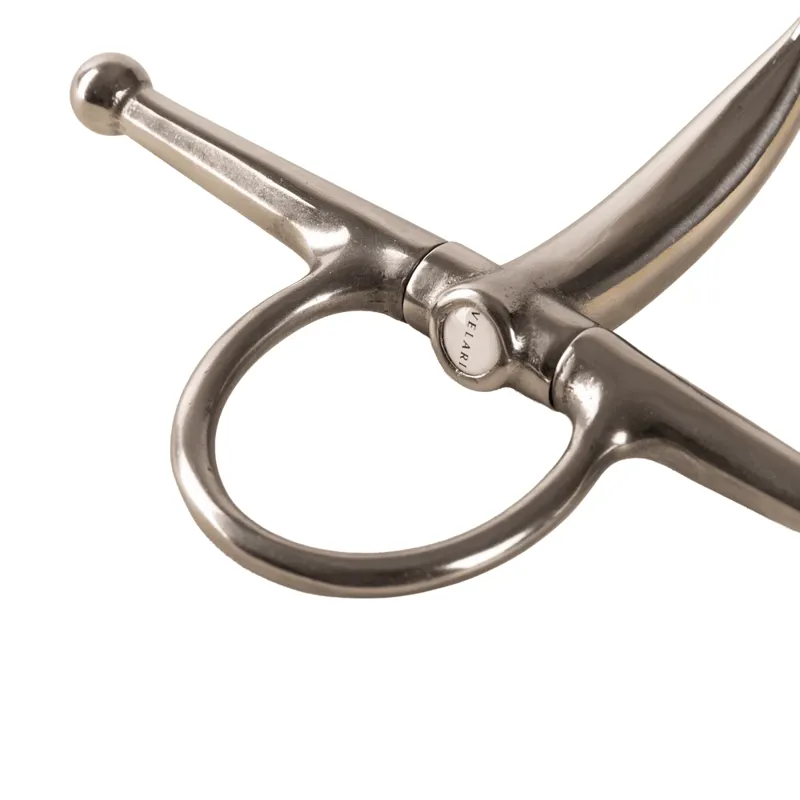 Velari Stainless Steel Single Jointed Full Cheek Snaffle Bit-3