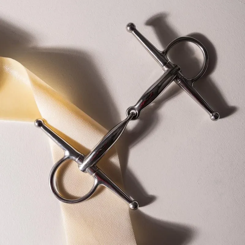 Velari Stainless Steel Single Jointed Full Cheek Snaffle Bit-4