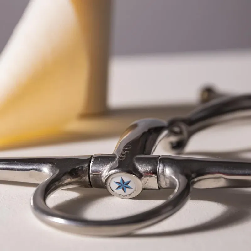 Velari Stainless Steel Single Jointed Full Cheek Snaffle Bit-5