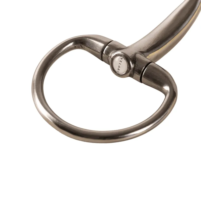 Velari Stainless Steel Double Jointed Eggbutt Snaffle Bit-2