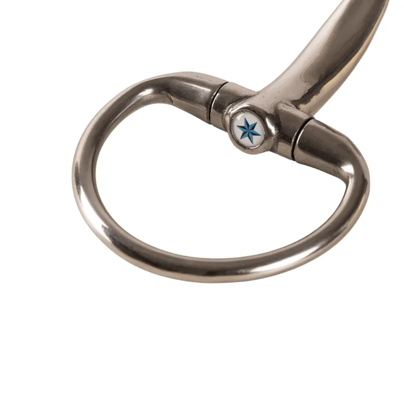 Velari Stainless Steel Double Jointed Eggbutt Snaffle Bit-3