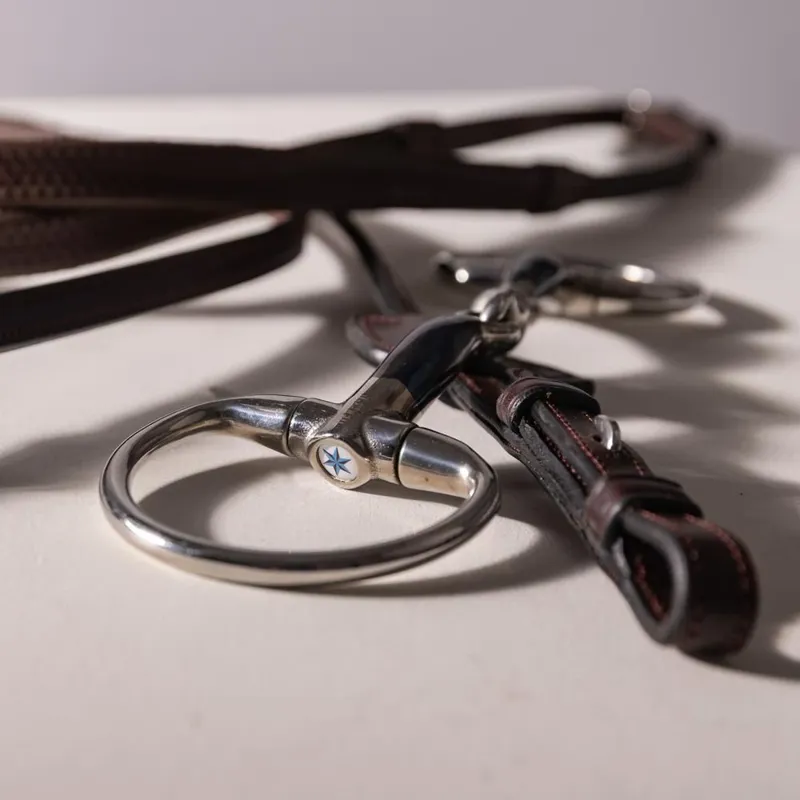 Velari Sweet Iron Double Jointed Eggbutt Snaffle Bit-5