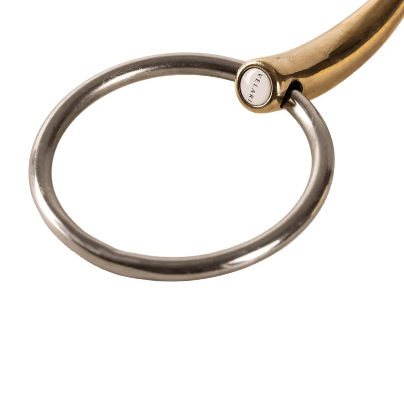 Velari Sweet Copper Double Jointed Loose Ring Snaffle Bit-2