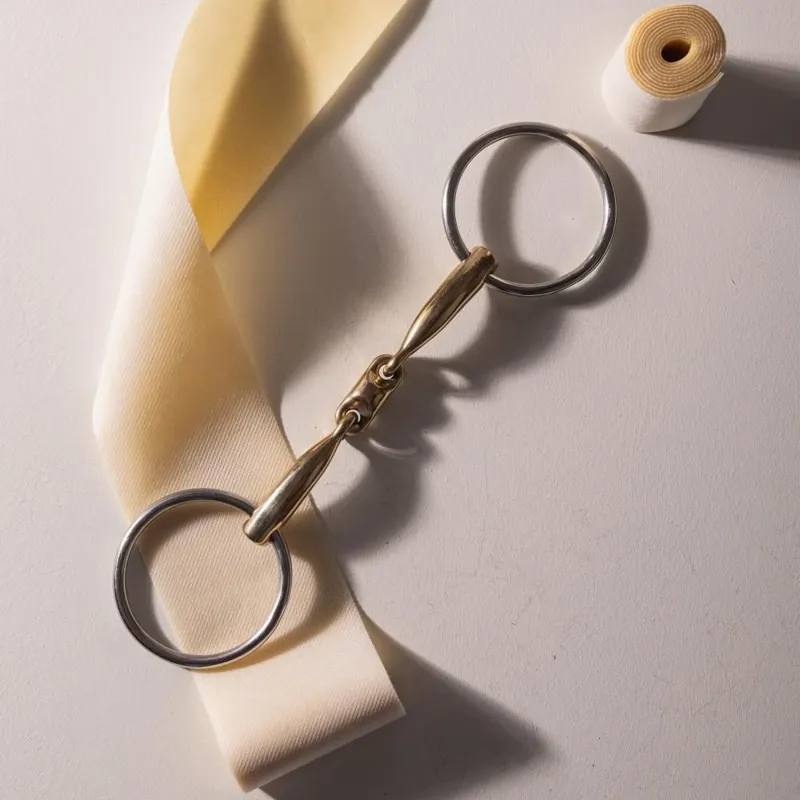 Velari Sweet Copper Double Jointed Loose Ring Snaffle Bit-5