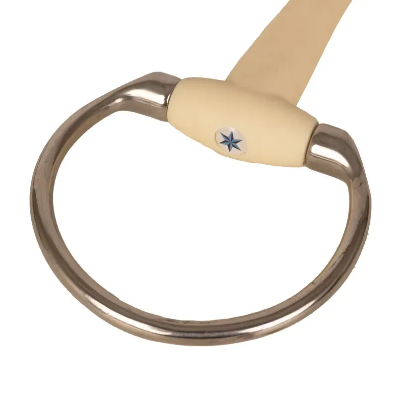 Velari Mullen Mouth Flex Soft Eggbutt Snaffle Bit-3