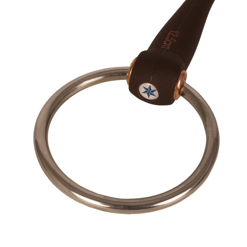 Velari Mullen Mouth Hard Flex Loose Ring Snaffle Bit-2
