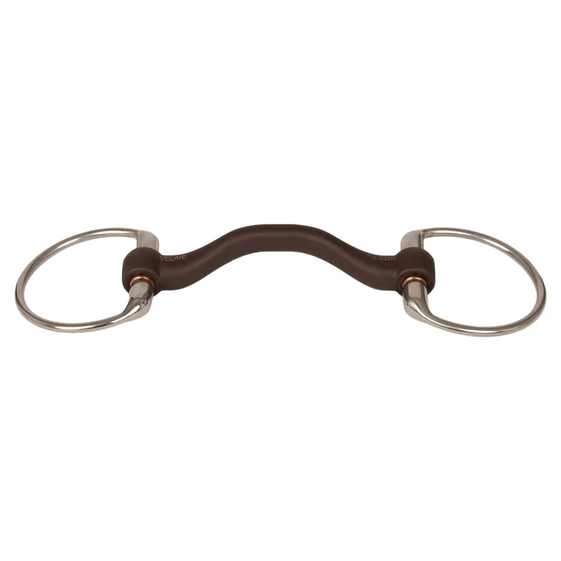 Velari Mullen Mouth with Tongue Port Flex Hard Eggbutt Snaffle Bit