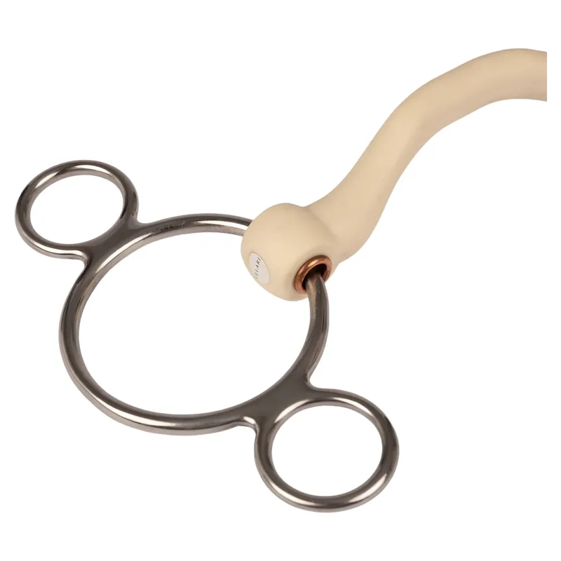 Velari Mullen Mouth with Tongue Port Flex Soft 3 Ring Bit-2