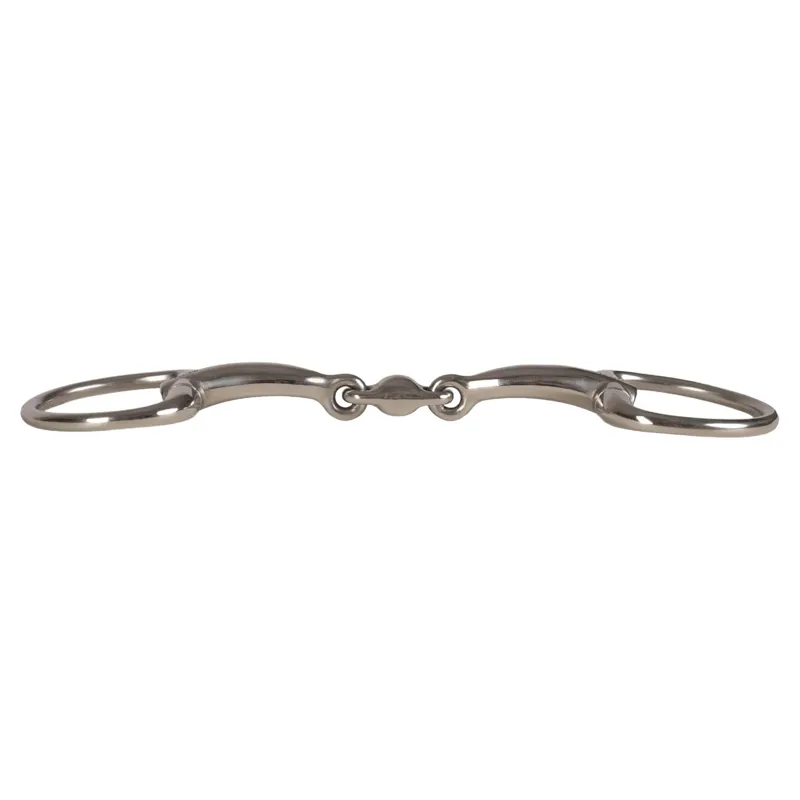 Velari Stainless Steel Double Jointed Eggbutt Snaffle Bit-1
